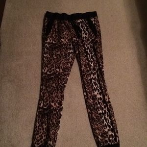 Cheetah jogger pants