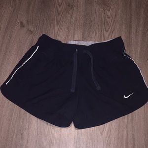 Nike Black and White Athletic Shorts Running Short