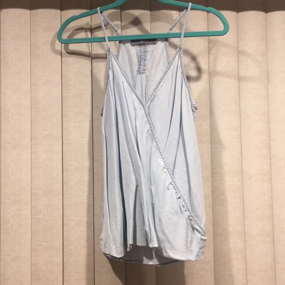 Light denim wash tank top