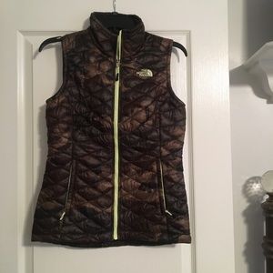 The North Face camo vest