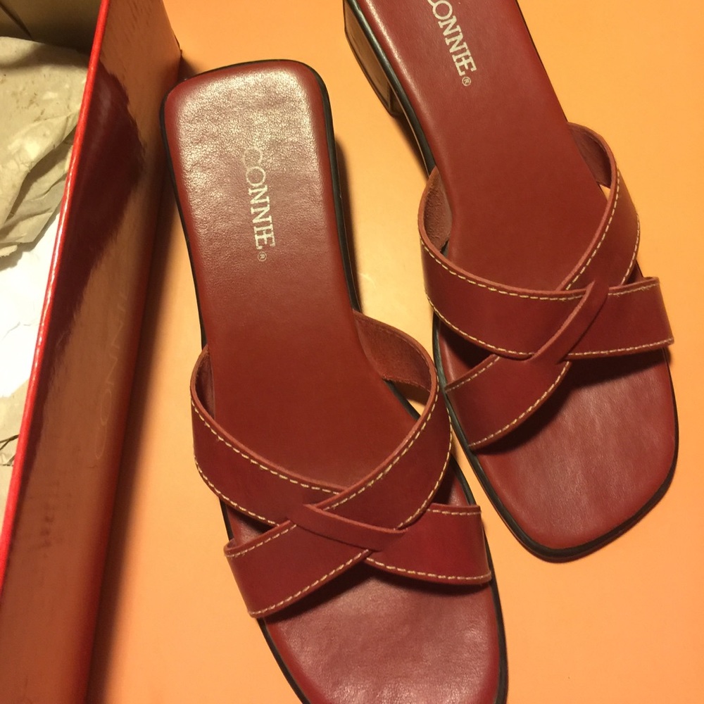 Red sandals
