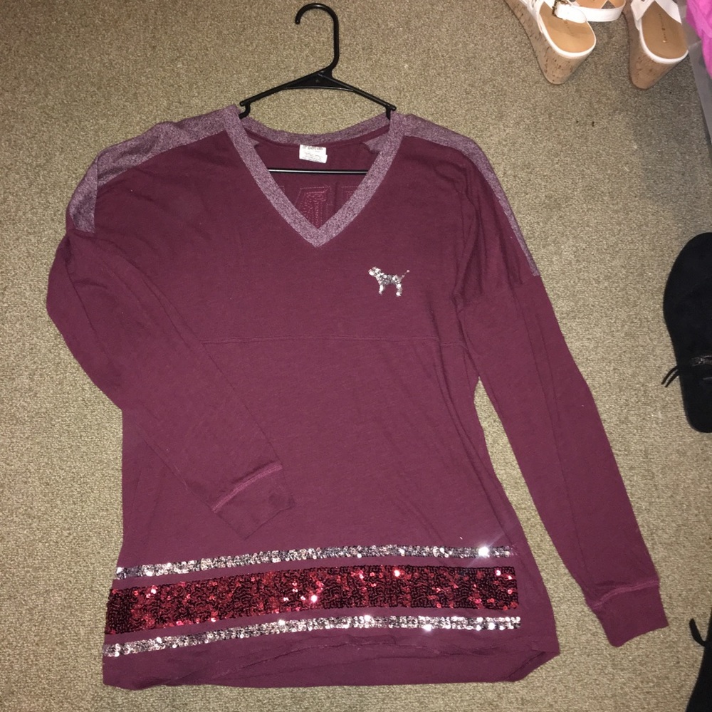 Pink bling Long sleeve