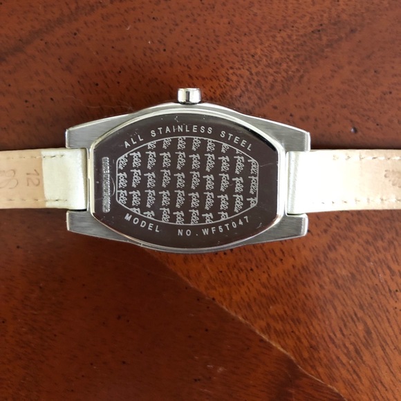 Folli Follie Silver Crystal Stones Leather Watch - Picture 7 of 8