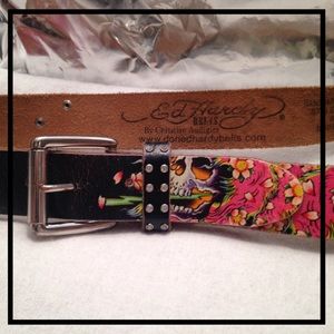 ED HARDY GENUINE LEATHER BELT | CHRISTIAN AUDIGIER