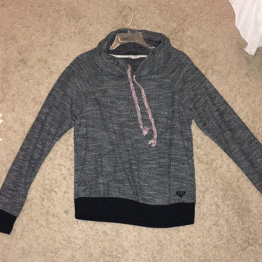 Grey turtleneck/hoodie