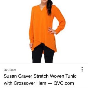 Susan Graver Orange Tunic