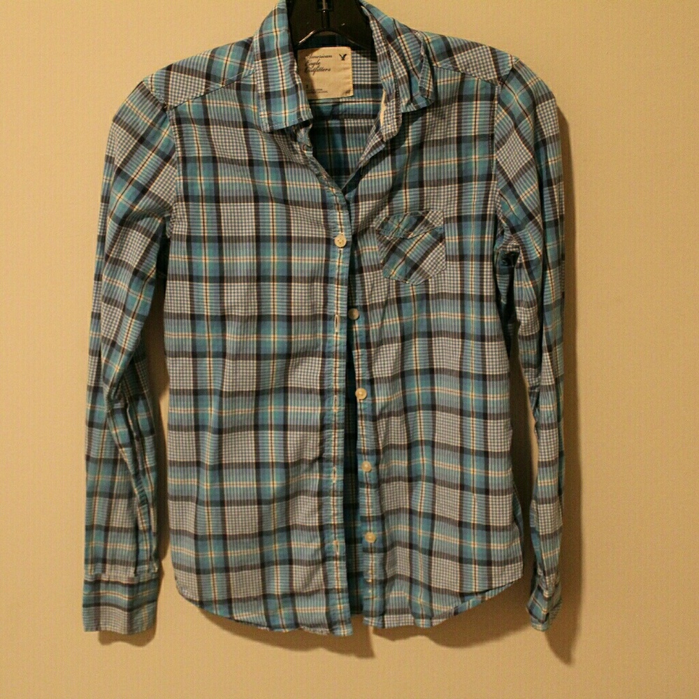 American eagle plaid shirt