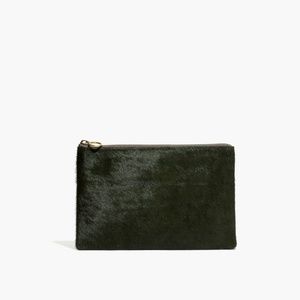 Calf hair wallet pouch