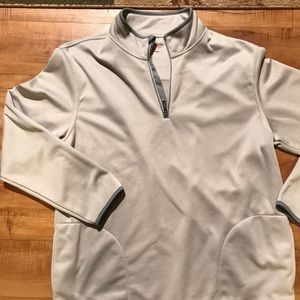 Mens Van Heusen long sleeve Zip Up Sweater Shirt