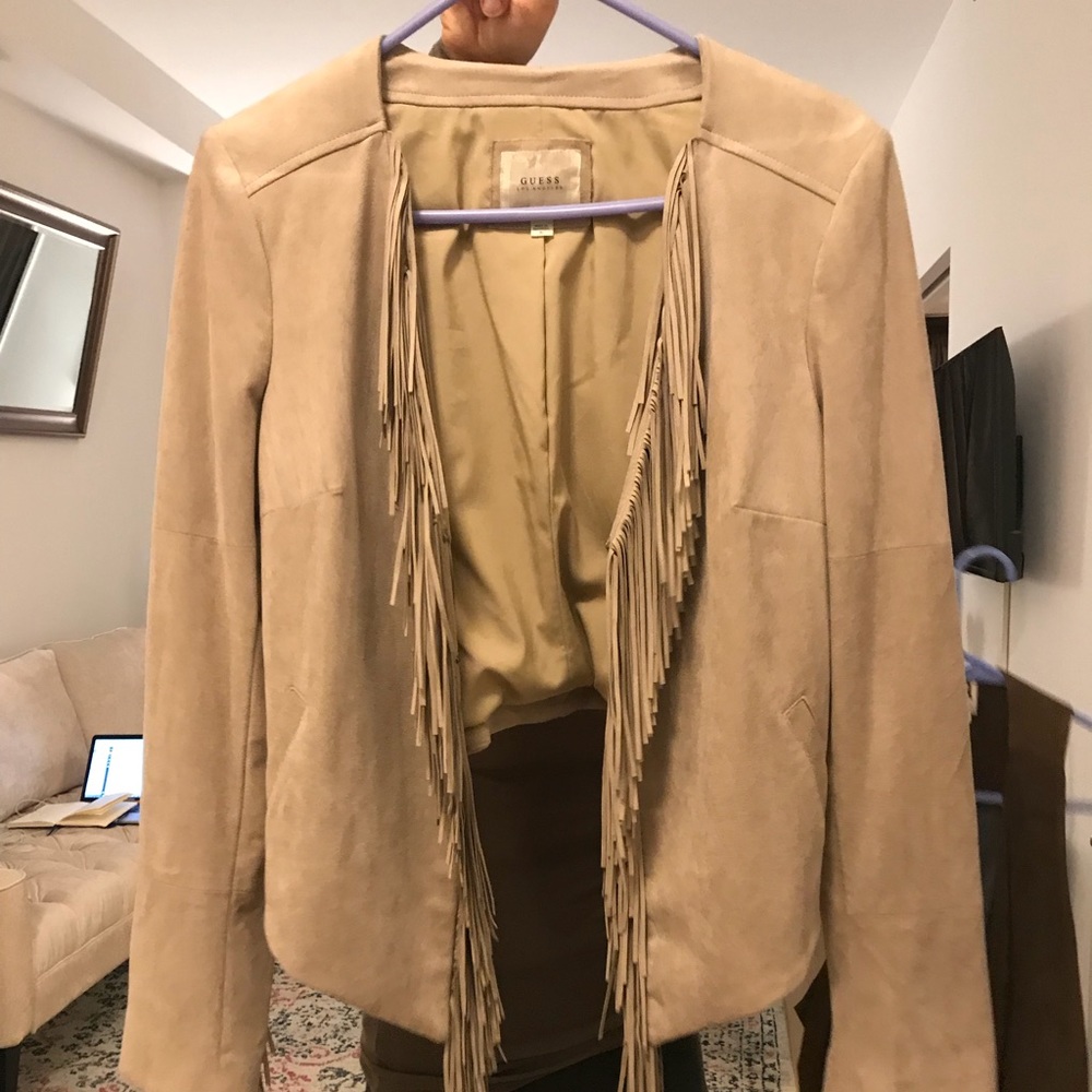 Guess NWOT suede guess cowgirl jacket