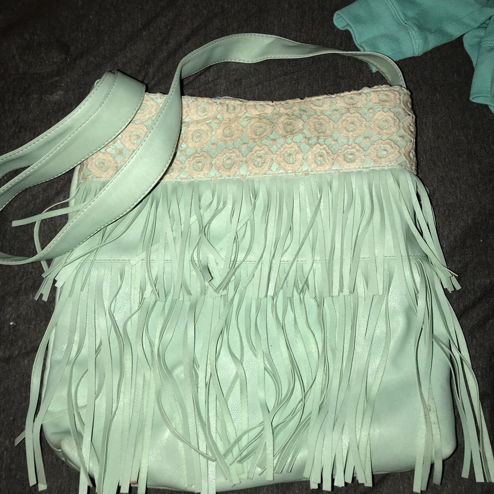 Teal crossbody purse