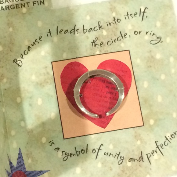 Sterling Silver PEACE Ring (OS) New - Picture 3 of 7