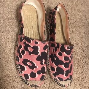 Leopard and pink flats