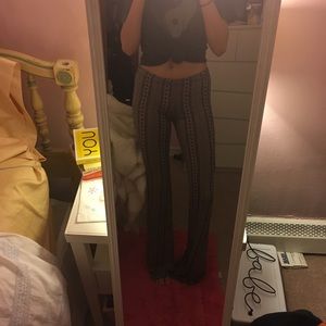 Aztec print boho pants