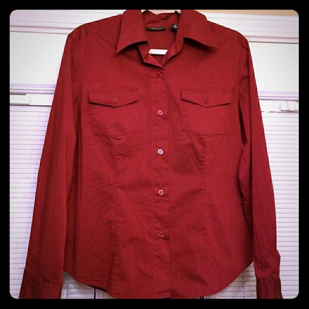 SOLD: Beautiful Maroon Button Down