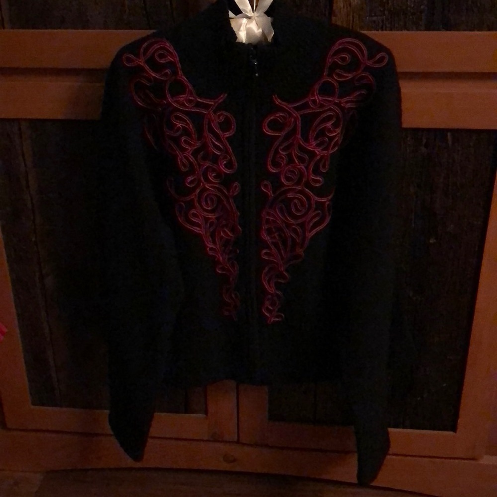 Zip front sweater