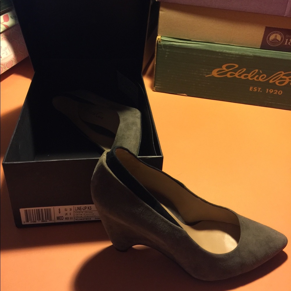 Leather Suede Wedges
