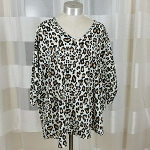Leopard Print Batwing