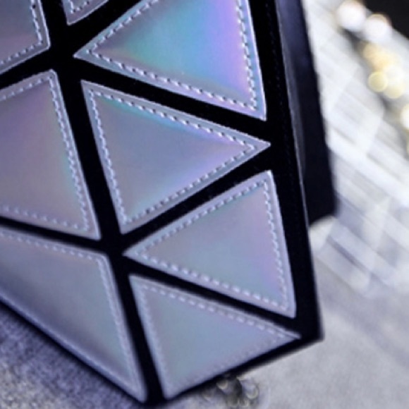 Diamond purse clutch geometric holographic rave - Picture 5 of 7