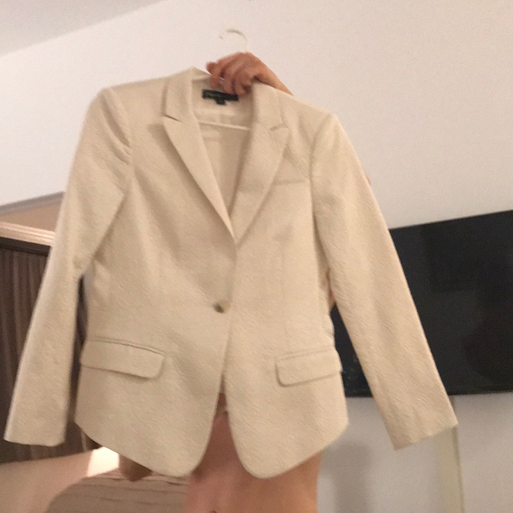 The cutest white with a sparkle jacket