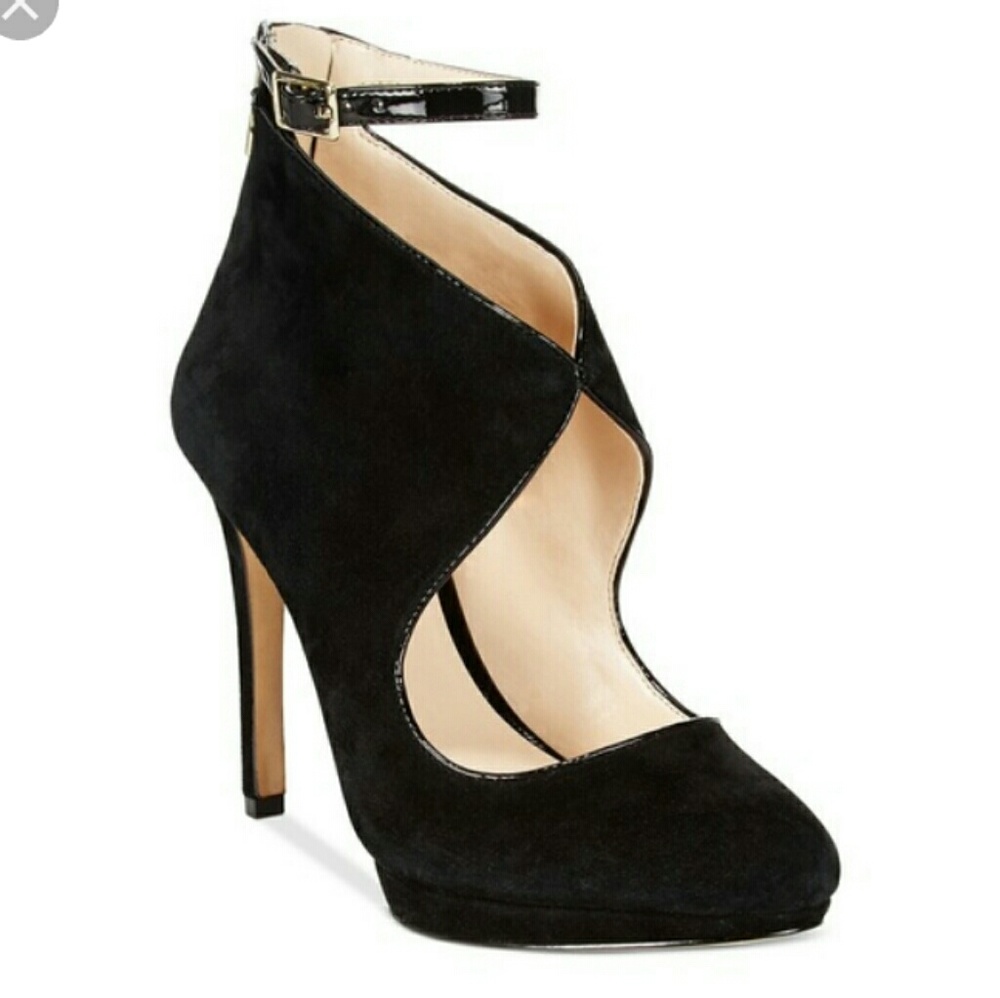 INC Concepts Binee velvet black heels 5.5