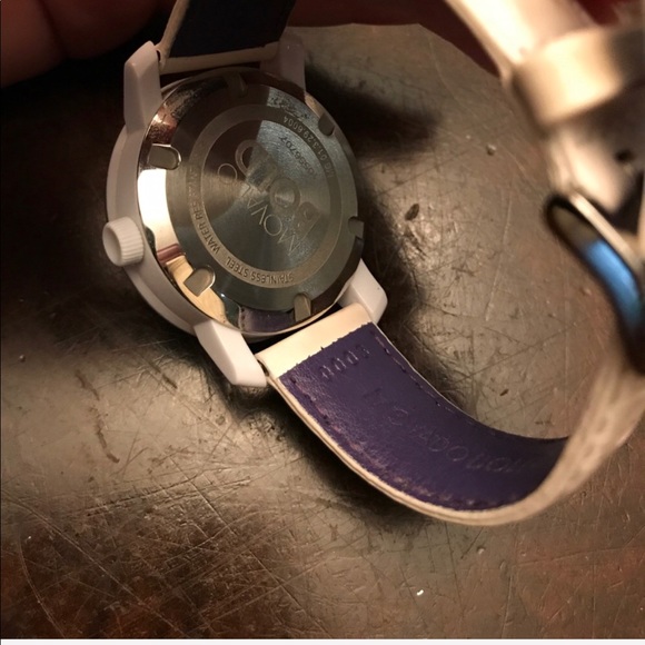 White Movado bold watch main image 5