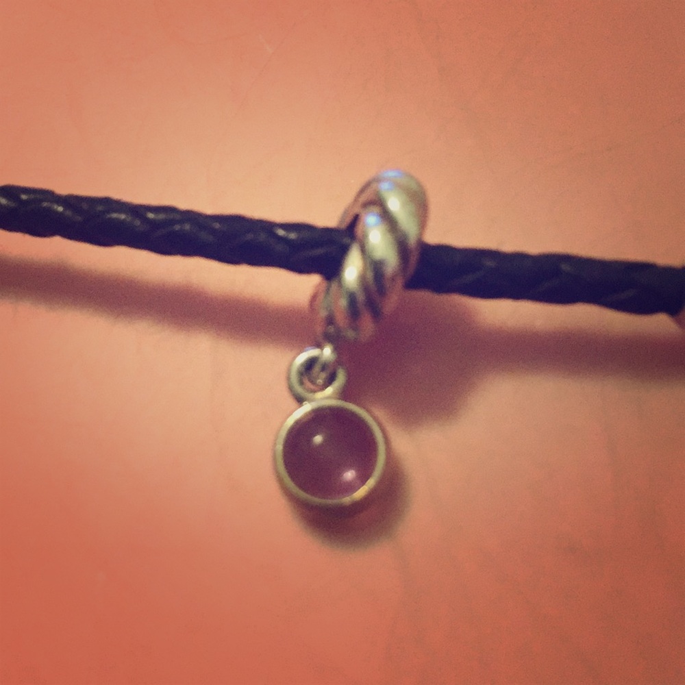 Pandora Passionately Purple Amethyst Dangle Charm