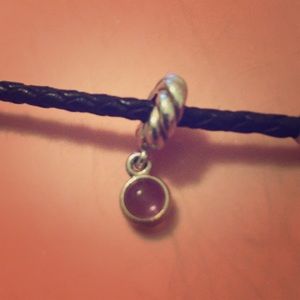 Pandora Passionately Purple Amethyst Dangle Charm