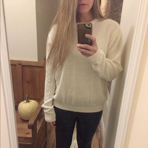 Ralph Lauren Collection Cream Oversized Sweater