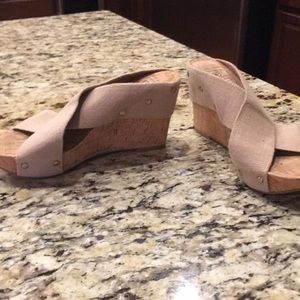 Lucky brand size 8 wedges worn once