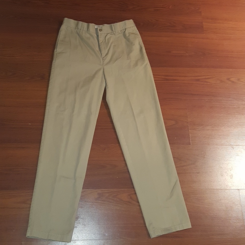 Lands End Boys Khaki Pants Uniform