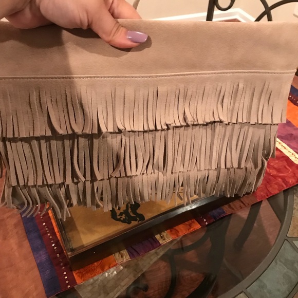 BCBGMAXAZARIA April fringe clutch - Picture 3 of 8