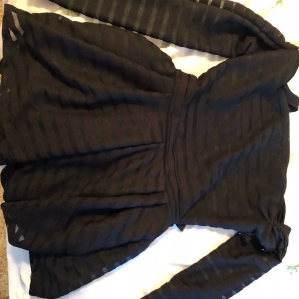 Lace Up Black Romper Small