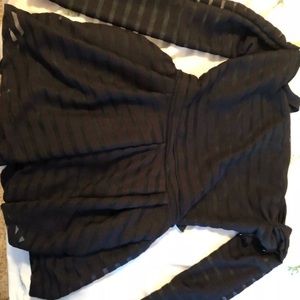 Lace Up Black Romper Small