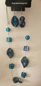 Fashion Bug Necklace with earrings