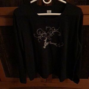 Long sleeve T shirt With Reindeer