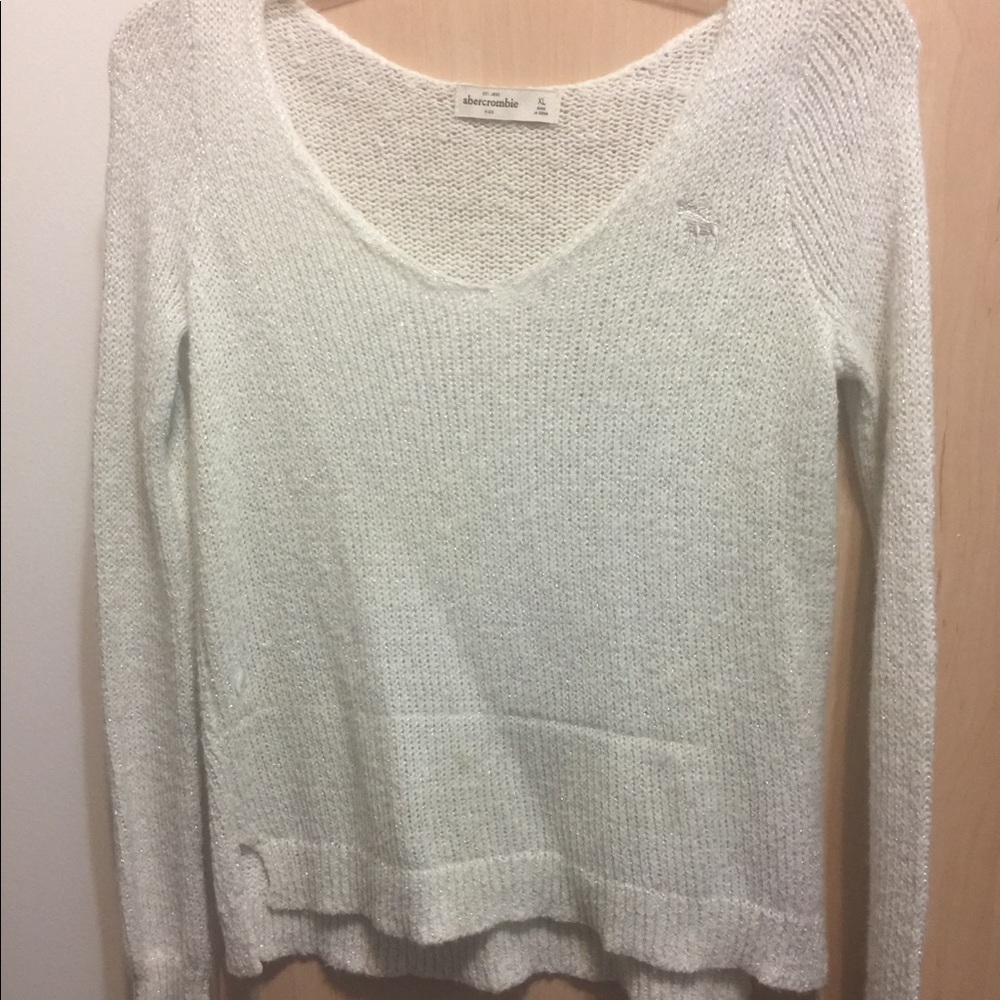 White knit top Abercrombie