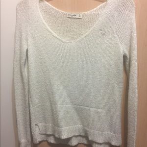 White knit top Abercrombie