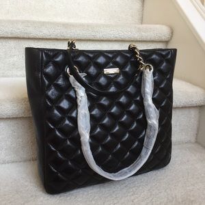 New Kate Spade authentic leather handbag in black