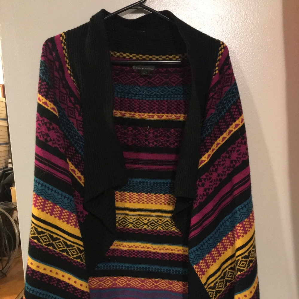 l jeans by buffalo sweater cardigan size small