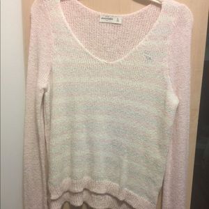 Pink knit top
