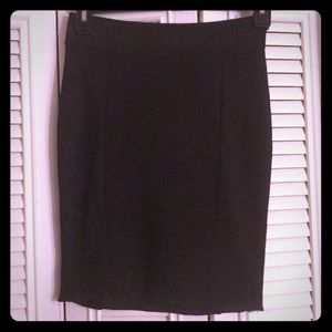 Black Ribbed Skirt
