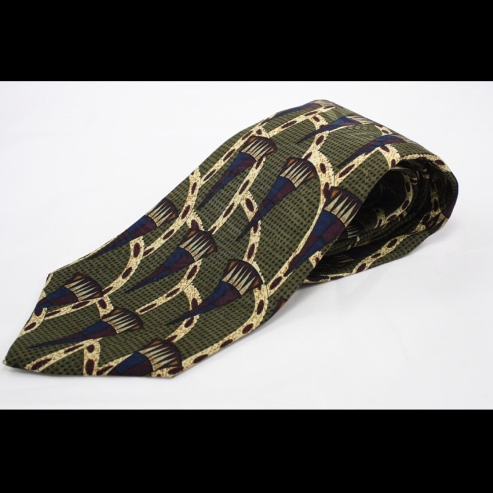 Nordstrom Silk Geometric Design Tie 100% Silk VGC