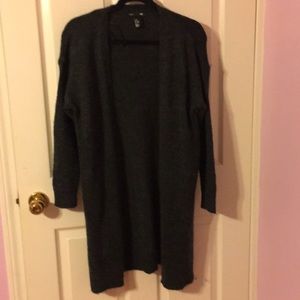 H&M long gray cardigan