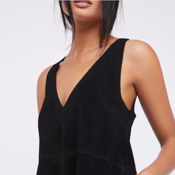 Suede DRESS Retro Love Mini Brown Black Red NEW - Picture 6 of 7