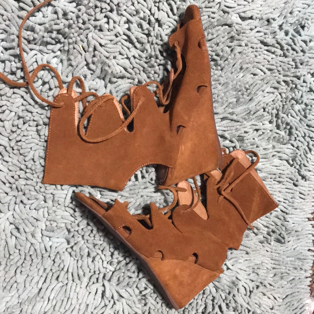 Jeffery Campbell lace up sandals