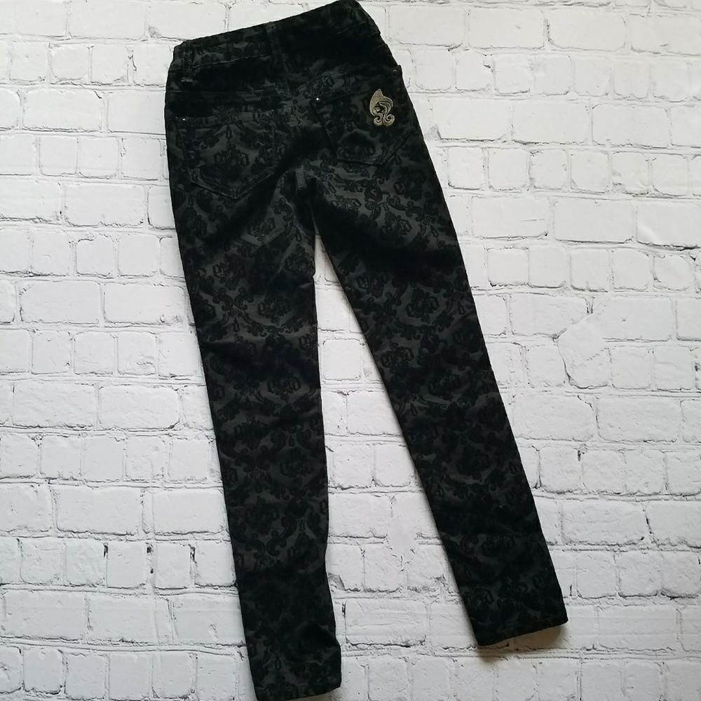 Ever After High Girls Velour Designed Pants Sz 8