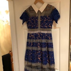 Midi length lace dress