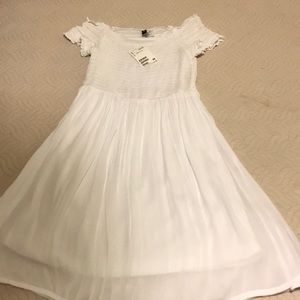 H&M white off-shoulder dress