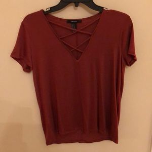 Forever 21 crisscross tee